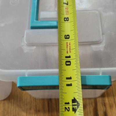 (2) Plastic Organizing Containers with Handles