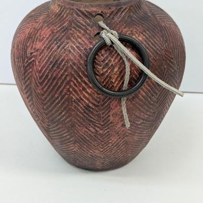 Vintage Clay Pot With Handles On The Side