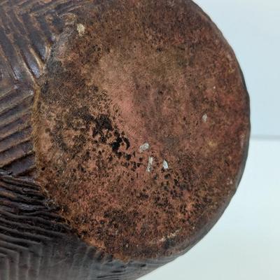 Vintage Clay Pot With Handles On The Side