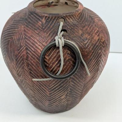 Vintage Clay Pot With Handles On The Side