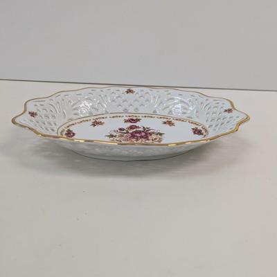 Vintage Bavaria Schumann Arzberg Germany Pierced Dish