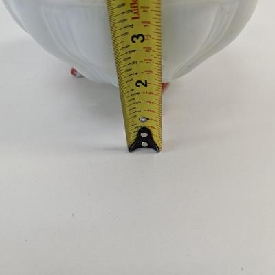 Vintage Japanese Hand Painted Berry Strainer Bowl