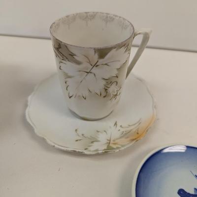 Langelinie Little Mermaid Trinket Dish Hand Painted Nippon Bowl Shenango China Dish