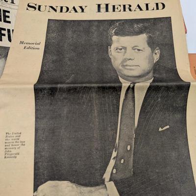 Vintage 1960's Newspapers Nixon JFK Vintage Souvenir Views