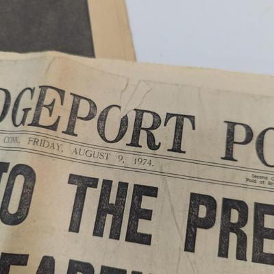 Vintage 1960's Newspapers Nixon JFK Vintage Souvenir Views