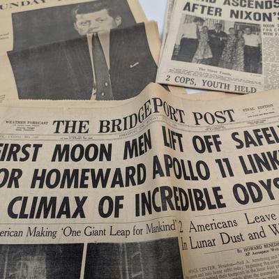 Vintage 1960's Newspapers Nixon JFK Vintage Souvenir Views