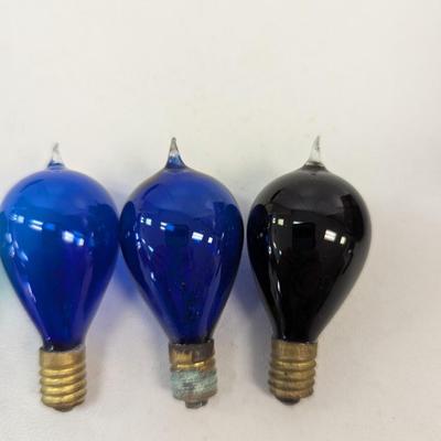 Antique Edison Glass Exhaust Tip Carbon Filament Christmas Light Bulbs