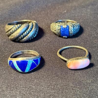 Collection of Nine Rings incl. Sterling (K-HS)