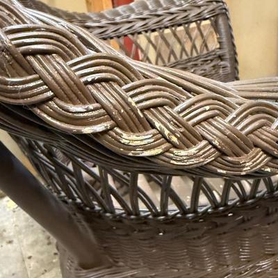 Wicker Chair and Table (BS-HS)