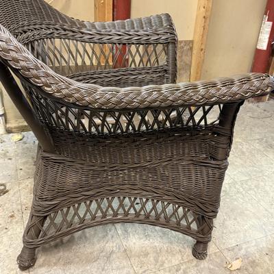 Wicker Chair and Table (BS-HS)
