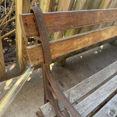 Iron & Wood Bench (LD-HS)