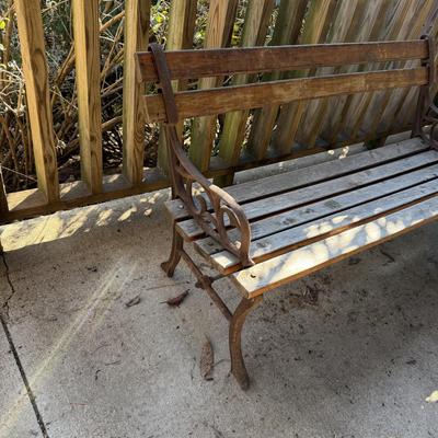 Iron & Wood Bench (LD-HS)