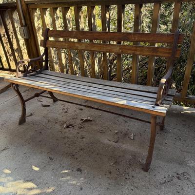 Iron & Wood Bench (LD-HS)
