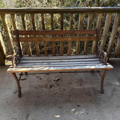 Iron & Wood Bench (LD-HS)