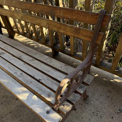 Iron & Wood Bench (LD-HS)