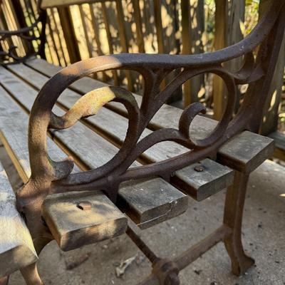 Iron & Wood Bench (LD-HS)