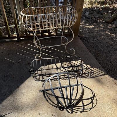 Iron Plant Stand & Planter Baskets (LD-HS)