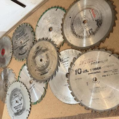 Ten 10” Circular Saw Blades by Craftsman, Piranha, & More (WC-HS)