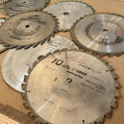 Ten 10” Circular Saw Blades by Craftsman, Piranha, & More (WC-HS)