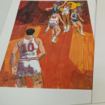 Jim Woodend Set Of 8 Vintage Sport Prints