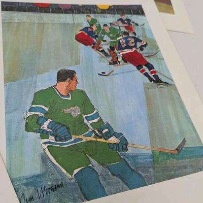 Jim Woodend Set Of 8 Vintage Sport Prints
