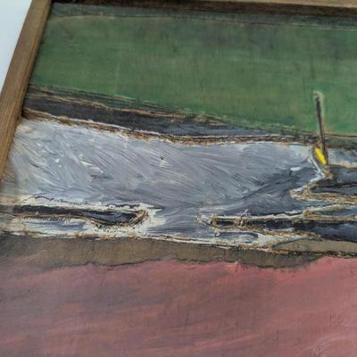Hand Carved & Painting Ardglass County Down Ireland 2nd Hole Par 3 Pebble Beach Golf Club Hole