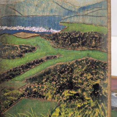 Hand Carved & Painting Ardglass County Down Ireland 2nd Hole Par 3 Pebble Beach Golf Club Hole
