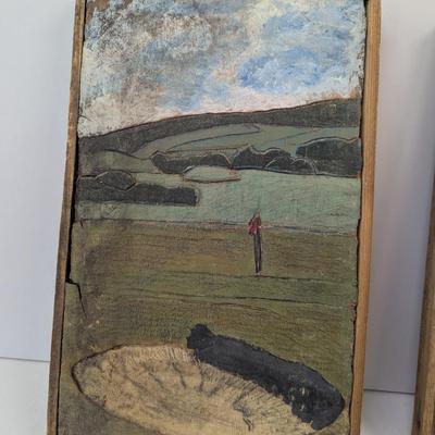 Hand Carved & Painting Ardglass County Down Ireland 2nd Hole Par 3 Pebble Beach Golf Club Hole