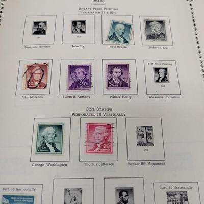 The All American Stamp Album & Ideal Stamp Album Contains A Few Stamps