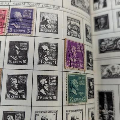The All American Stamp Album & Ideal Stamp Album Contains A Few Stamps