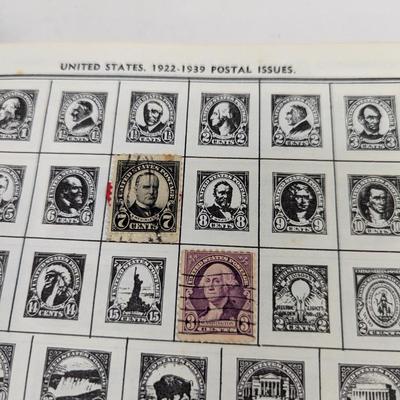The All American Stamp Album & Ideal Stamp Album Contains A Few Stamps