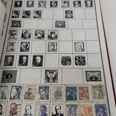 The All American Stamp Album & Ideal Stamp Album Contains A Few Stamps