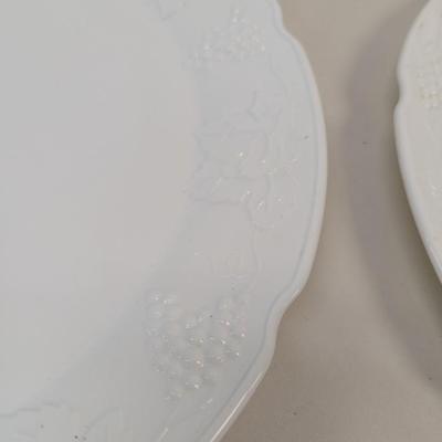 Vintage Westmoreland Milk Glass Dishes Serving