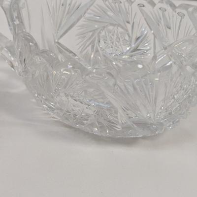 Vintage Cut & Pressed Glass Waterford Clock