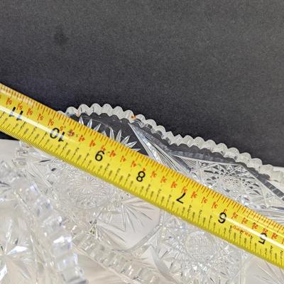 Vintage Cut & Pressed Glass Waterford Clock