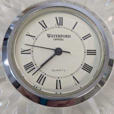 Vintage Cut & Pressed Glass Waterford Clock