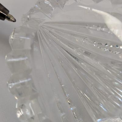 Vintage Cut & Pressed Glass Waterford Clock