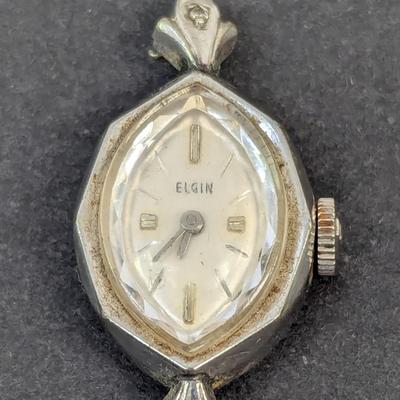 Vintage Jewelry Heart Earrings Elgin & Hamilton Watches