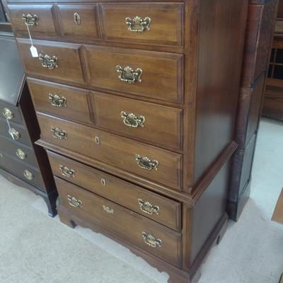 Pennsylvania House Tall Boy Six Drawer Dresser- Approx 35" x 18" x 50" Tall