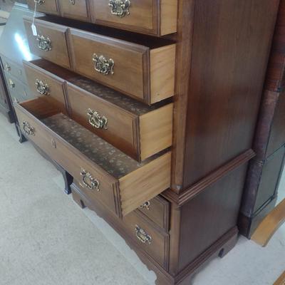 Pennsylvania House Tall Boy Six Drawer Dresser- Approx 35" x 18" x 50" Tall