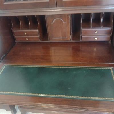 Vintage Jasper Cabinet Secretary Hutch Cabinet- Approx 34" x 18" x 81 1/2" Tall