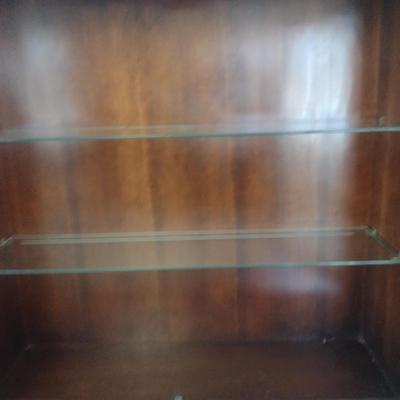 Vintage Jasper Cabinet Secretary Hutch Cabinet- Approx 34" x 18" x 81 1/2" Tall