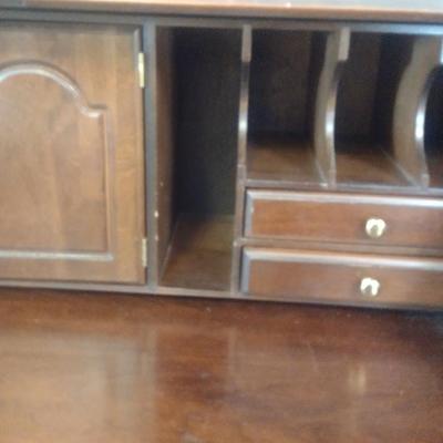 Vintage Jasper Cabinet Secretary Hutch Cabinet- Approx 34" x 18" x 81 1/2" Tall