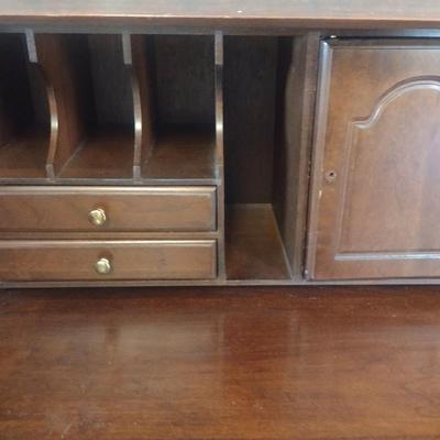 Vintage Jasper Cabinet Secretary Hutch Cabinet- Approx 34" x 18" x 81 1/2" Tall