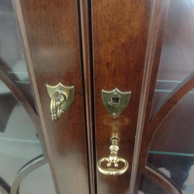 Vintage Jasper Cabinet Secretary Hutch Cabinet- Approx 34" x 18" x 81 1/2" Tall