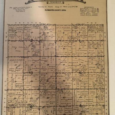 Map of Johnson Township Iowa