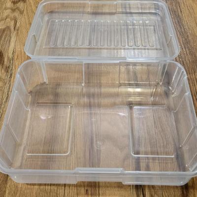 Clear Flip Top Storage Container
