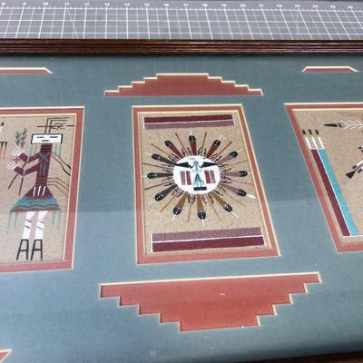 3 Panel Sand Painting in 1, Authentic