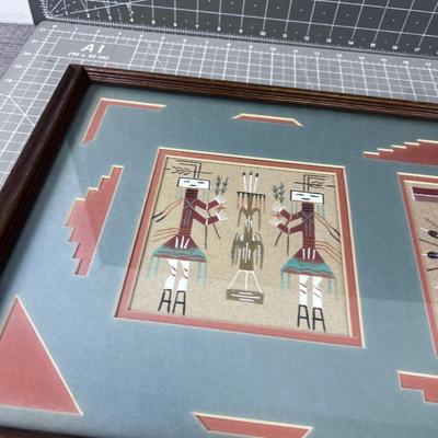 3 Panel Sand Painting in 1, Authentic