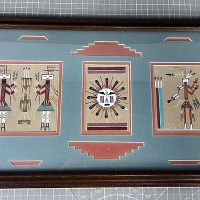3 Panel Sand Painting in 1, Authentic